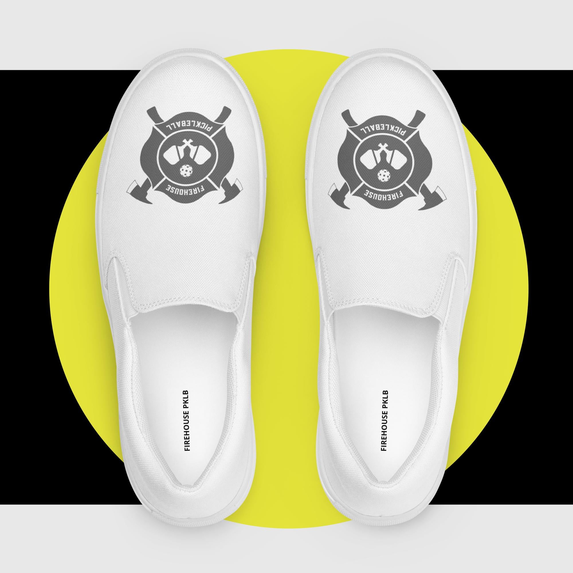 Women’s slip-on canvas shoes grey logo